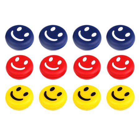 12 stk. Tennis Vibrationsdæmpere Silikone Tennis Stødabsorbere Fantastisk til Tennisspillere