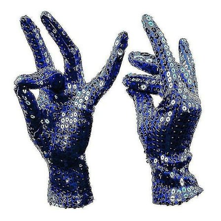 Michael Jackson -hanskat Muodikkaat Lavakäyttöön Mj Sekvenssit Lyhyet Hanskat Hopea Sininen Punainen Musta Kultainen Väri Kiiltävät Piirretyt