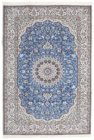 Nain Fine 9La Teppich 216X312 Grau/Beige Wolle, Persien