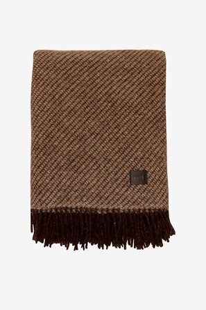 Redlunds - Aukland ullpledd - Brun - Tepper & pledd - 130X170 - Fra Homeroom