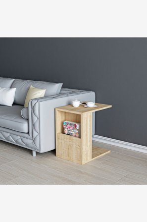 Hanah Home - Pikkupöytä Karen - Luonnonväri - Pikkupöydät - - Homeroom