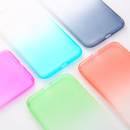 Gradient Färgade Silikon Tpu-skal Till Iphone 7/8 - Fler Färger Grön