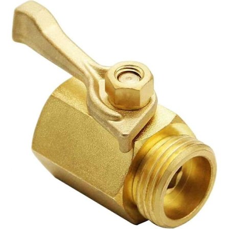 Kestävä messinkinen puutarhaletkun liitin sulkuventtiilillä, tyyppi B Sulkuventtiili, tyyppi B FXO