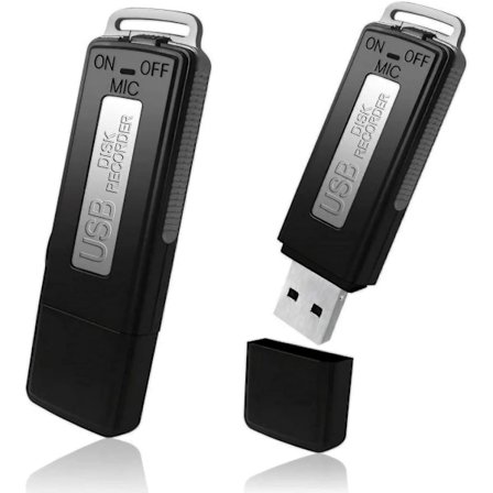 USB Digital Diktafon - 8GB Mini Bærbar Diktafon - Ideel Lydoptager til