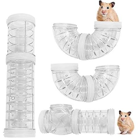 Hamster Tube Tunnel Toy(hvit)