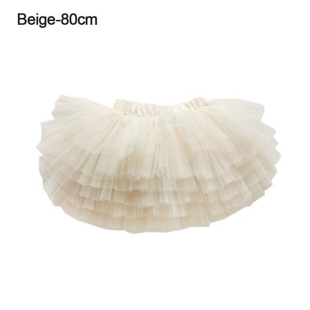 Tutu Sommarkjolar Tyll Princess Kjolar BEIGE 80CM