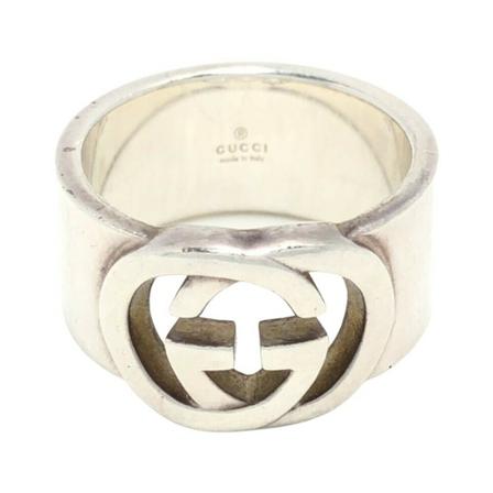 Gucci Vintage Rings , Grijs , Dames , Maat: ONE Size