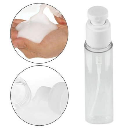 Portable Beauty Cream Travel Shampoo Lotion Clear Pressed Pump Spray Bottle