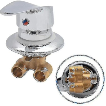 Duschkabin Blandare Mässing Duschkran Utlopp Diverter Krom Duschblandare Bön