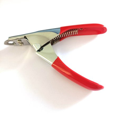 En rød negleklipper til kæledyr, neglesliber til hunde, negleklipper til kæledyr til d