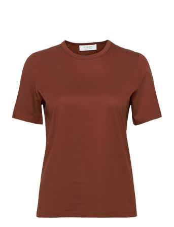 T-Shirt Round Neck T-shirts & Tops Short-sleeved Brun IVY OAK
