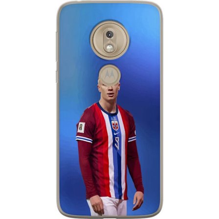 Kompatibelt Mobildeksel til Motorola Motorola Moto G7 Play Erling Haaland Manchester City Norge fotball angriper toppspiller utrolig målproduksjon kr