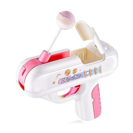 Mini Lollipop Gun Candy Gun Cute Animal Love Surprise Creative Kids Toy Pink