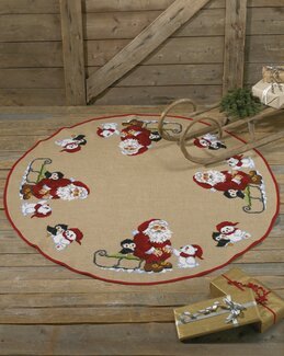 Broderikit Julgransmatta På kälken - Permin