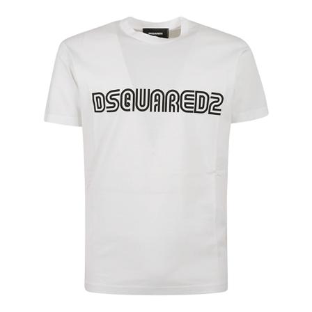 Dsquared2, T-Shirts Wit, Heren, Maat:L