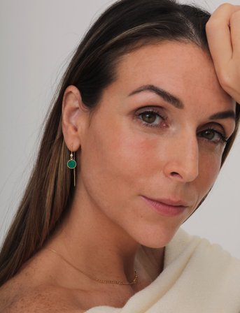 Izabel Camille Prima Donna Earrings - Green - ONE SIZE