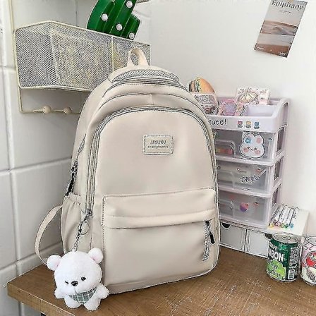 Ny Dame Mode Høj Kapacitet Vandtæt College Rygsæk Trendy Kvinder Laptop Skoletasker Sød Pige Rejse Bogtaske Cool