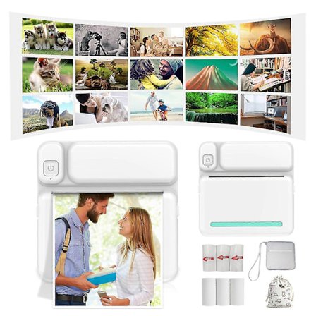 Termiske bærbare Bluetooth-skrivere 57 mm Mini trådløse POS-termiske bildefotoprintere for Android IOS mobiltelefon FLYE1984