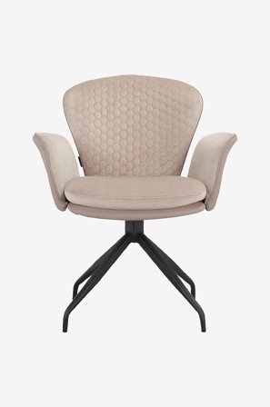 Loft24 - Ruokailutuoli käsinojalla LUCIA, 2-pakkaus - Valkoinen - Käsinojalliset tuolit - - Homeroom