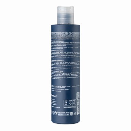 Gyada Cosmetics Hyalurvedic Shampoo Fortificante - Methi, Maca, Hennè Neutro 200ml - Shampoo Rinforzante
