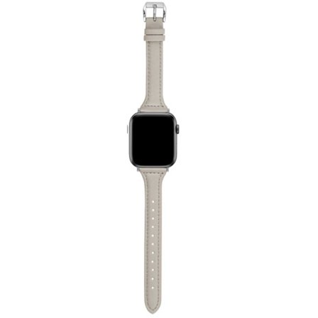 Läderarmband Apple Watch 42/44/45/49 1-8/SE/Ultra Smalt Grått