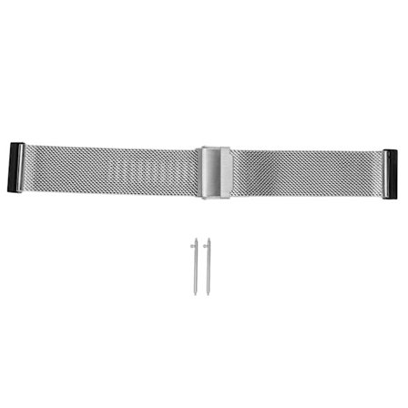 Rannekoru 24mm ruostumattomasta teräksestä valmistettu verkkohihna säädettävä ranneke Suunto Spartan HR 7/D5i Sliver