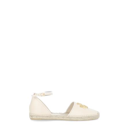 Tory Burch, Flat shoes Biały, Kobieta, Rozmiar: 38 EU