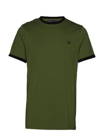 Ringer T-Shirt T-shirts Short-sleeved Vihreä Fred Perry