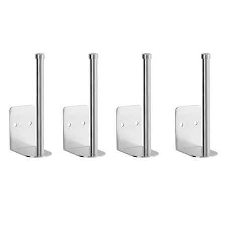 4-pack Väggmonterad Hattställ SILVER