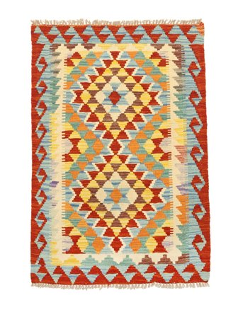 Kilim Afghan Old Style Rug Oriental Dark Red/Orange (Wool, Afghanistan)