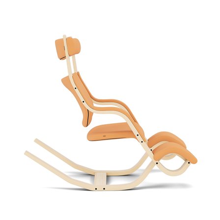 Varier Furniture Gravity - Orange Polyester - Natural base