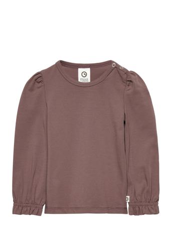 Cozy Me Frill T Baby T-shirts Long-sleeved T-shirts Rosa Müsli By Green Cotton