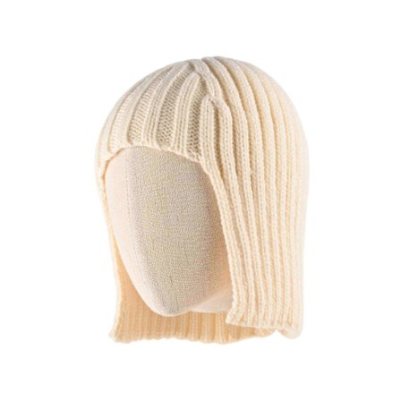 Strikkede luer inkludert parykk-look og myk, ideell for daglig bruk i kaldt vær, vintervarme, roserød