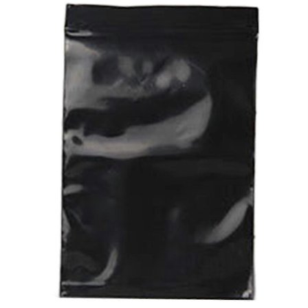 Ziplock-pose 100 stk/parti 14 Wire Svart Matforseglet Pose Selvforseglende Plastposer Poly Glidelåsposer 14x20cm