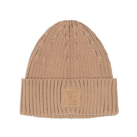 Alix THE Label Beanie Camel , Beige , Dames , Maat: ONE Size Hoeden