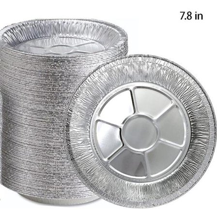 Paiform i folie Kraftig standardstørrelse for baking og servering, 60 stk