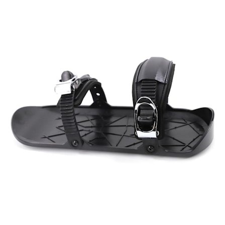 Mini Snowskates for Adults - Adjustable Bindings, Fiberglass Reinforced, Metal Skis