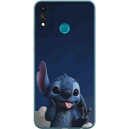 Yhteensopiva Puhelinkuori Honor 9X Lite Stitch Disney yö taivas sininen avaruusolento Lilo ja Stitch hahmo söpö piirretty kawaii juliste rauhanmerkki