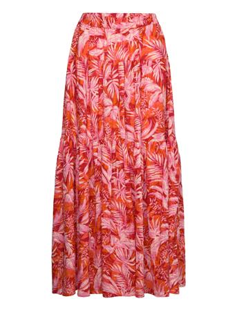 Sunset Skirt Langt Skjørt Rød Lollys Laundry*Betinget Tilbud