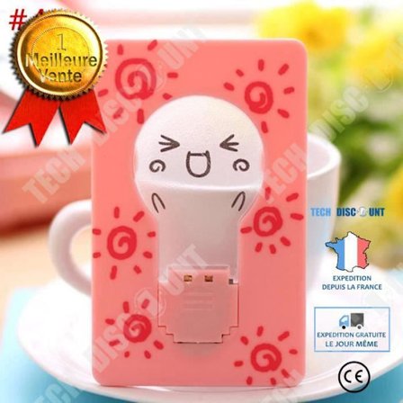 Pöytälamppu - TD - Mignon - Vaaleanpunainen - Kannettava - Kawaii-muotoilu