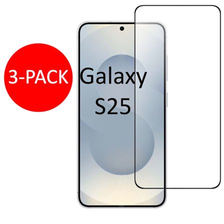 3-Pakka Samsung Galaxy S25 Näytönsuoja Karkaistu Lasi Premium