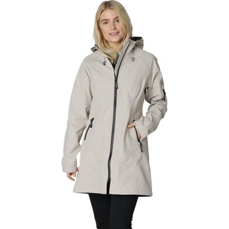 Ilse Jacobsen Women's 3/4 Raincoat Women rain jackets Grey 34