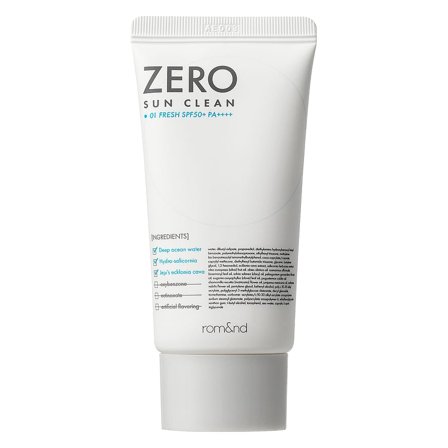 rom&nd Zero Sun Clean SPF 50 01 Fresh, Skincare, Solpleje, Solcreme