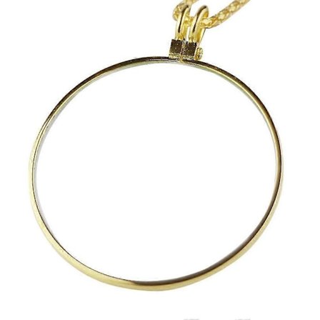 Monokel 5x Forstørrelsesglas Vedhæng Zinklegering Kædehalskæde Til Ældre Læsning