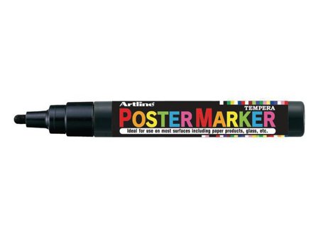 ARTLINE Poster Marker Rund 2,0 mm svart - Lyreco - Kontorsmaterial - Pennor - Märkpennor - Rund spets