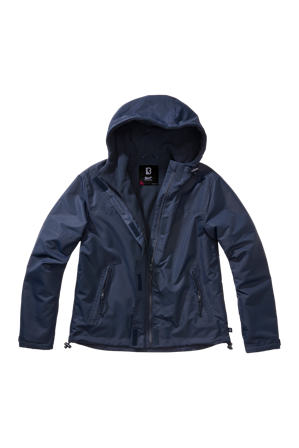 Jas Dames Brandit Windbreaker Frontzip Marineblauw M