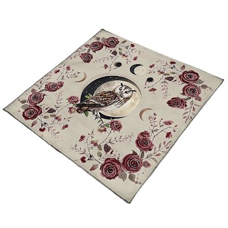 Tarot-pöytäliina Monitoiminen ennustuspöytäliina 50x50/60x60/75x75cm Lautapelimatto Korttialusta Kangas Korttialusta 60x60cm[HK]