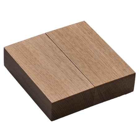 Kjaer + Loege KLOSS Lysbryter Dobbel Natur Eik