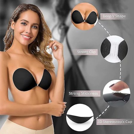Adhesive Bra Strapless Invisible Silicone Bra For Backless Dress