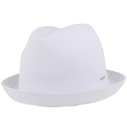 Kangol - Blanc fedora Chapeau - Tropic Player White Fedora @ Hatstore